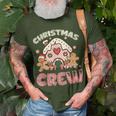 Christmas Crew Gingerbread In Candy House Cute Xmas T-Shirt Gifts for Old Men