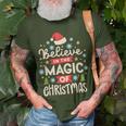 Vintage Believe In The Magic Of Christmas T-Shirt Gifts for Old Men