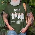 Green Family Name Green Family Christmas T-Shirt Gifts for Old Men