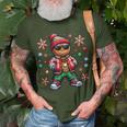 Hip Hop Gingerbread Man X-Mas Christmas Boys T-Shirt Gifts for Old Men