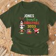 Jones Family Name Jones Family Christmas T-Shirt Gifts for Old Men