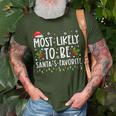 Most Likely To Be Santa's Favorite Christmas Holiday T-Shirt Gifts for Old Men
