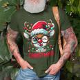 Matching Family Christmas 2023 Rudolph Reindeer T-Shirt Gifts for Old Men