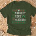 Mcnamara Family Name Naughty Nice Mcnamara Christmas List T-Shirt Gifts for Old Men