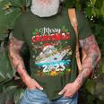 Merry Cruisemas 2023 Christmas Santa Hat Reindeer Xmas Light T-Shirt Gifts for Old Men