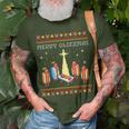 Merry Glizzmas Tacky Merry Christmas Hot Dogs Holiday T-Shirt Gifts for Old Men