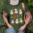 Occupational Therapy Ot Ota Merry Christmas Cute Snowman T-Shirt Gifts for Old Men