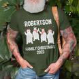 Robertson Family Name Robertson Family Christmas T-Shirt Gifts for Old Men
