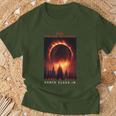Santa Claus Indiana Total Solar Eclipse 2024 T-Shirt Gifts for Old Men