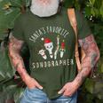 Santas Favorite Sonographer Radiology Christmas Sonography T-Shirt Gifts for Old Men