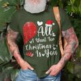 All I Want For Christmas Is You Couples Christmas T-Shirt Gifts for Old Men