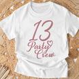 13 Party Crew Matching Group Für Mädchen Zum 13 Geburtstag T-Shirt Geschenke für alte Männer
