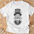 'A Man Dies If He Refuses To Stand Up' T-Shirt Gifts for Old Men