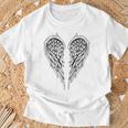 Alas De Ángel En La Parte Trasera Sin Mangas Camiseta unisex Regalos para ancianos