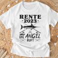 Angler Opa Papa Angeln Ruhestand Rente T-Shirt Geschenke für alte Männer