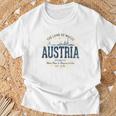 Austria Retro Styleintage Austria T-Shirt Geschenke für alte Männer