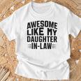 Awesome Like My Daughter In Law Cool Parents Father's Day T-Shirt Gifts for Old Men