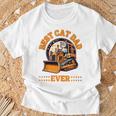 Best Bulldozer Cat Dad Ever Father's Day T-Shirt Gifts for Old Men