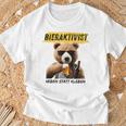 Bieraktivist Heben Statt Kleben T-Shirt Geschenke für alte Männer