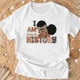 I Am Black History Celebrating Black History Month Girls T-Shirt Gifts for Old Men
