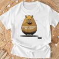 Capibara No Te Preocupes Sé Capibara Divertido Lindo Sé Feliz Capibara Camiseta unisex Regalos para ancianos