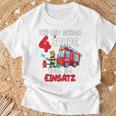 Children's Birthday Ich Bin Schon 4 Jahre Voll Im Einatz Fire Brigade T-Shirt Geschenke für alte Männer