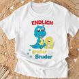 Children's Endlich Großer Bruder 2023 Announce Dino 80 T-Shirt Geschenke für alte Männer