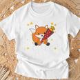 Children's Endlich Schulkind Fox School Cone School Cute Fox 80 T-Shirt Geschenke für alte Männer