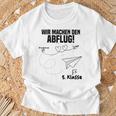 Children's Wir Machen Den Abflug 5 Klasse Graduation Primary 80 T-Shirt Geschenke für alte Männer