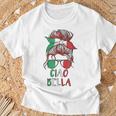 Ciao Bella Italian Flag With Sunglasses T-Shirt Geschenke für alte Männer