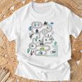 Coole Spielmatte Autorennbahn Auf Rückseite Süßes Kleinkind T-Shirt Geschenke für alte Männer