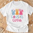 Cousin Crew Cute Bunny Rabbit Matching Easter Day Party T-Shirt Gifts for Old Men