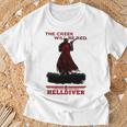 The Creek Will Be Red Game Platform Helldivers Hero T-Shirt Gifts for Old Men