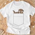 Cute Otter Cute Pocket Otter T-Shirt Geschenke für alte Männer