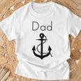 Dad Is My Anchor Father's Day Boat Ocean Summer T-Shirt Gifts for Old Men