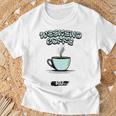 Damen Lustiger Wochenend-Kaffee Und Golf Golf-Besessen Für Papa Mit-Ausschnitt T-Shirt Geschenke für alte Männer