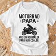 Damen Sportbike Motorradfahrer Spruch Herren Motorrad Papaater Mit-Ausschnitt T-Shirt Geschenke für alte Männer