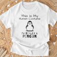 Das Ist Mein Menschkostüm Ich Bin Wirklich Ein Penguin T-Shirt Geschenke für alte Männer