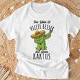 Das Leben Ist Besser Mit Einem Kaktus T-Shirt Geschenke für alte Männer