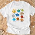 Divertido Pijama Con Sistema Solar Diseño De Astrónomos Camiseta unisex Regalos para ancianos