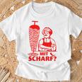 Doner Kebab Doner Shop With Scharf T-Shirt Geschenke für alte Männer