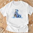 Eisbär Handbemalter Eisbär T-Shirt Geschenke für alte Männer