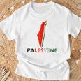 Falasn Palestine Watermelon Map Patriotic Graphic T-Shirt Gifts for Old Men