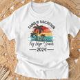 Family Vacation 2024 Vintage Florida Key Largo Beach T-Shirt Gifts for Old Men