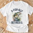 Fisherman Fishing Retirement O-Fish-Ally Retired 2024 T-Shirt Gifts for Old Men