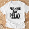Frankie Say Relax Retro Vintage Style Blue T-Shirt Geschenke für alte Männer
