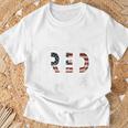 On Fridays We Wear Red Remember Everyone Deployed Navy T-Shirt Gifts for Old Men