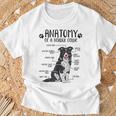 Border Collie Dog Holder Anatomy Dog T-Shirt Geschenke für alte Männer