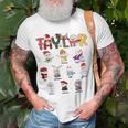 Christmas Taylor Santa First Name Personalized Xmas T-Shirt Gifts for Old Men