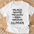 Gegen Rassismus No Racism Human T-Shirt Geschenke für alte Männer